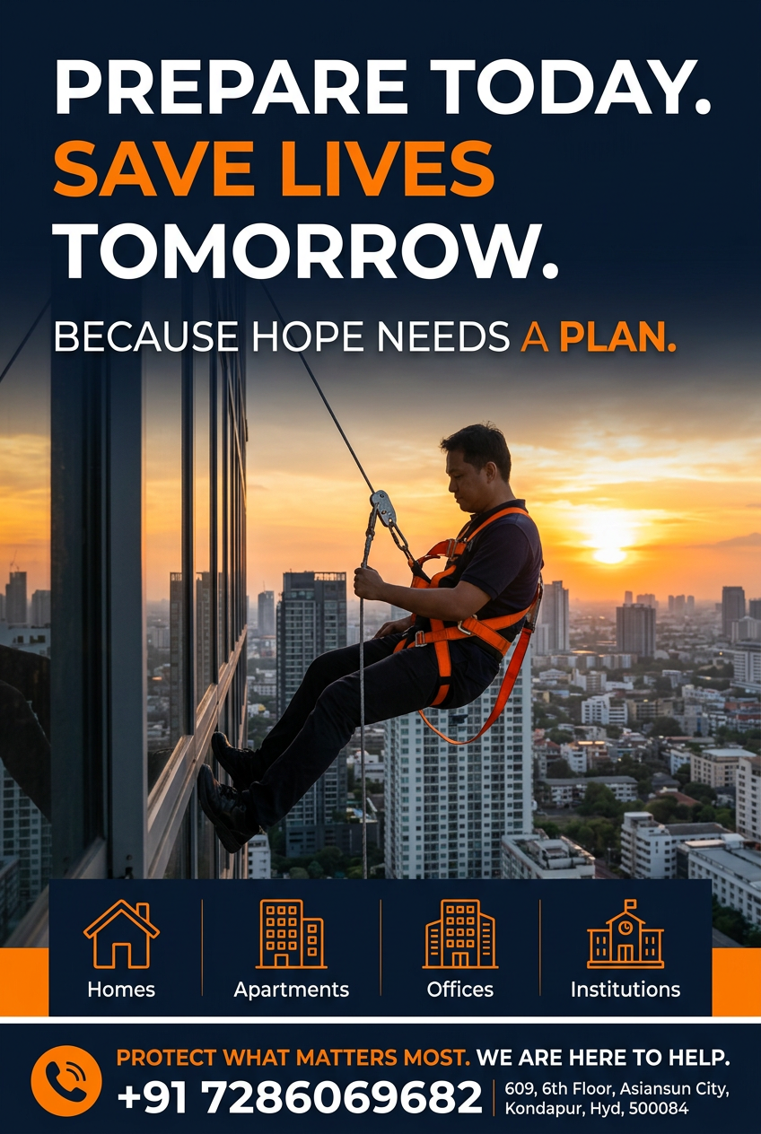 Prepare today, save lives tomorrow — Safe Skydrop contact poster